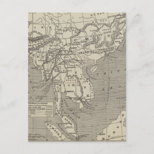 Karte des vorgeschlagenen Weges von Birma zur Chin