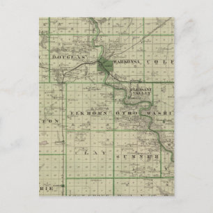 Karte des Webster-Landkreises, Staat von Iowa