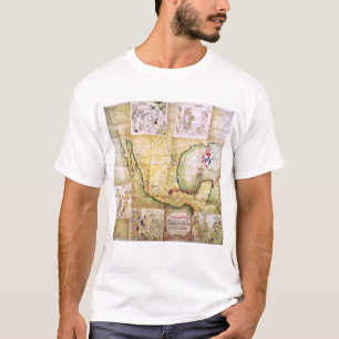 Karte des Weges folgte von Hernando Cortes T-Shirt