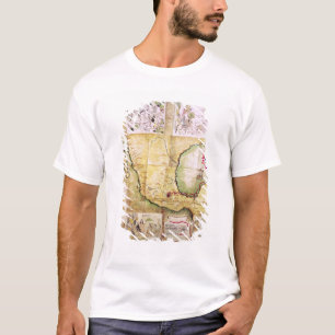 Karte des Weges folgte von Hernando Cortes T-Shirt