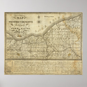 Karte des Westerns Reserve Poster