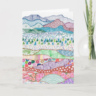 Karte. Design "Land Layers" Karte