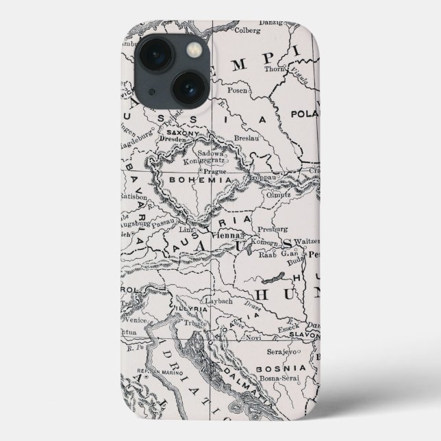 KARTE: DEUTSCHLAND UND ÖSTERREICH Case-Mate iPhone HÜLLE (Rückseite)