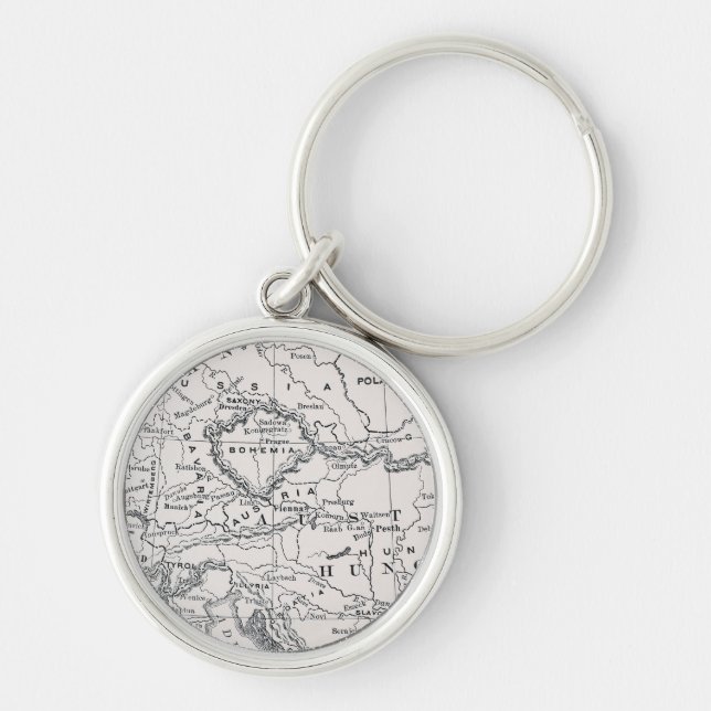 KARTE: DEUTSCHLAND UND ÖSTERREICH SCHLÜSSELANHÄNGER (Vorne)