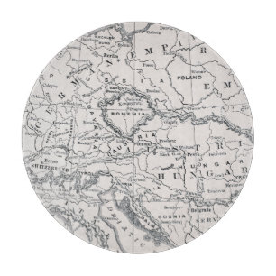 KARTE: DEUTSCHLAND UND ÖSTERREICH SCHNEIDEBRETT