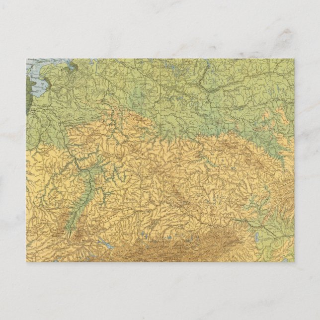 Karte Deutschlands (Vorderseite)