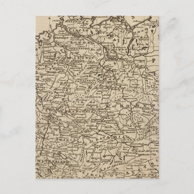 Karte Deutschlands (Vorderseite)