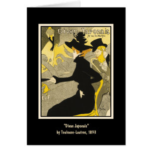 Karte:  Diwan Japonais durch Toulouse-Lautrec