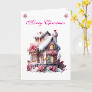 Karte Elegant Rosa Weihnachtskarte Sammlung