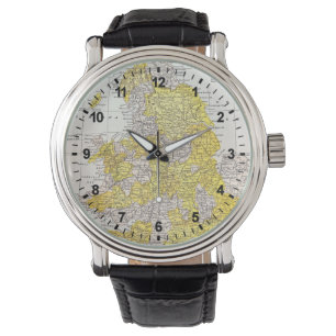 KARTE: ENGLAND U. WALES ARMBANDUHR