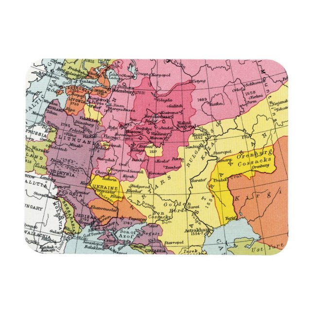 KARTE: ERWEITERUNG RUSSLANDS MAGNET (Horizontal)