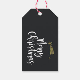 Karte etikettiert für Geschenk Merry Christmas Geschenkanhänger