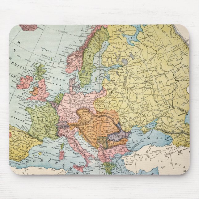 KARTE: EUROPA, 1885 MOUSEPAD (Vorne)