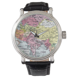 KARTE: EUROPA IN ASIEN ARMBANDUHR