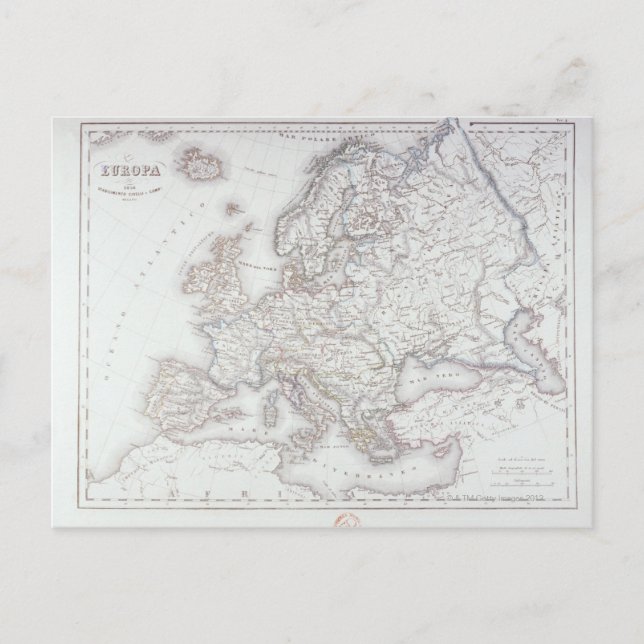 Karte Europas 5 (Vorderseite)