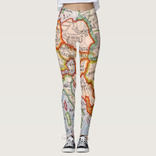 Karte Europas Leggings