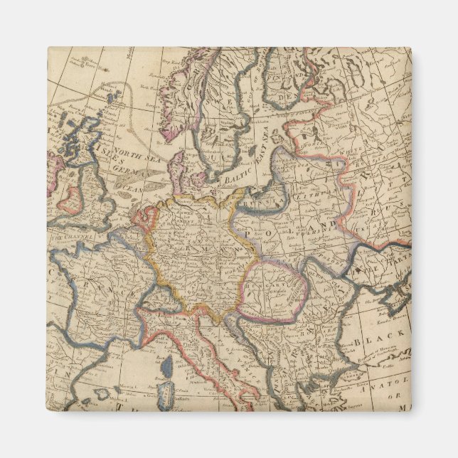 Karte Europas Magnet (Vorne)
