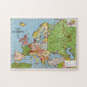 Karte Europas Puzzle