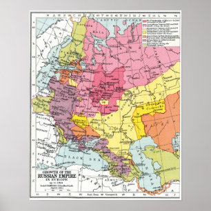 KARTE: EXPANSION RUSSLANDS POSTER