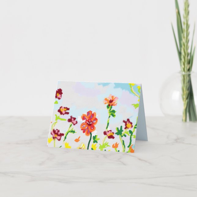 Karte : Federn in der Luft . (Vorderseite)