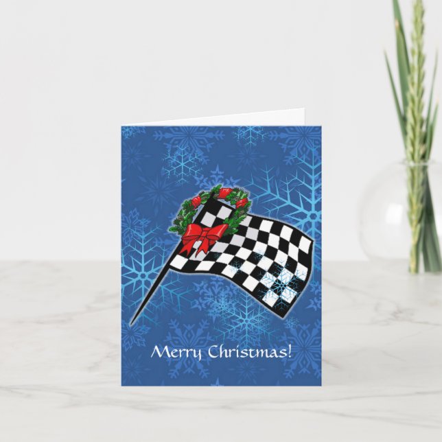 Karte - Feiertag Flagge laufend (Vorderseite)