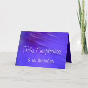 Karte - Feliz Cumpleaños ein MI hermana