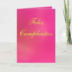 Karte - Feliz Cumpleaños - Rosa