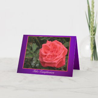 Karte - Feliz Cumpleaños - Rosa Rosa