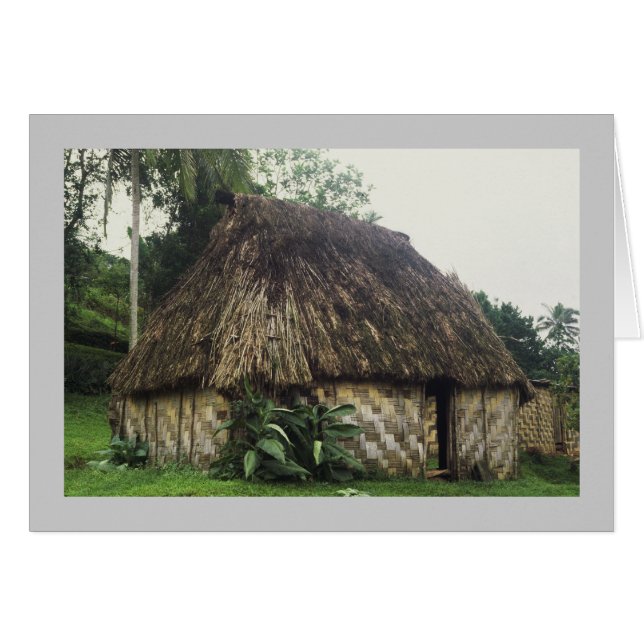 Karte, Fijian Bure, Naitauvoli, Viti Levu (Vorderseite (Horizontal))