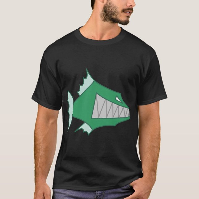 Karte Fisch T-Shirt (Vorderseite)