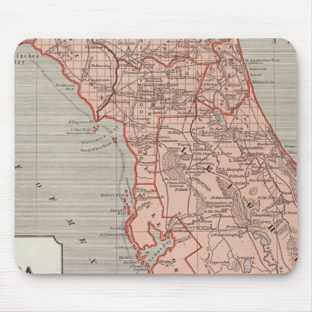 Karte Florida Atlas Mousepad (Vorne)
