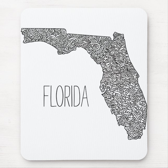 Karte Florida Mousepad (Vorne)