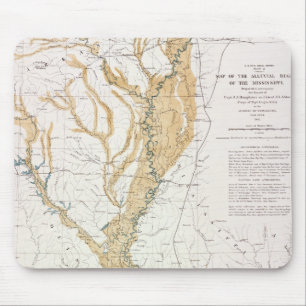 KARTE: FLUSS MISSISSIPI, 1861 MOUSEPAD