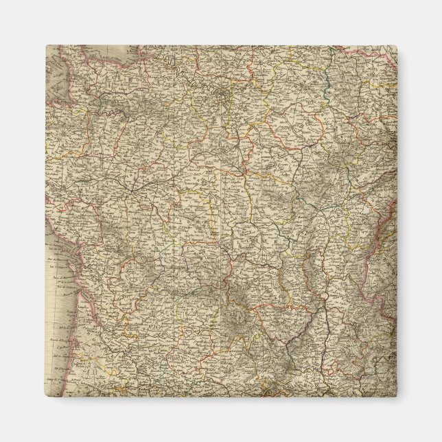 Karte Frankreichs Magnet (Vorne)