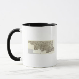 Karte Frankreichs Tasse