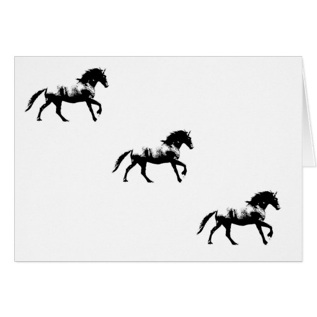 Karte - Friesian Cantering (Vorderseite (Horizontal))