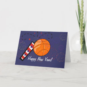 Karte - Frohes Neujahrsbasketball