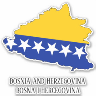 Karte für Bosnien und Herzegowina Aufkleber