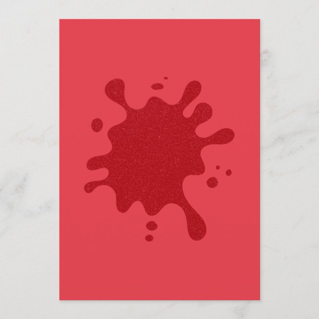 Karte für das flache Menü "Tomato Red Splash" - An (Vorderseite)