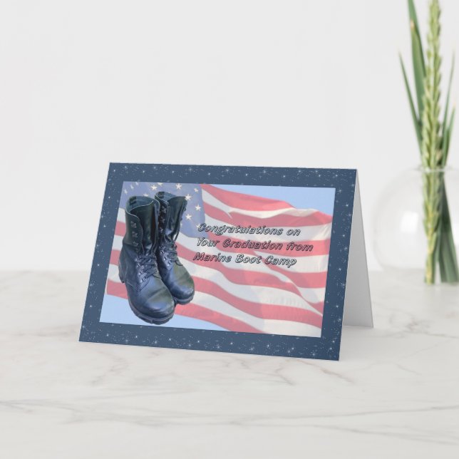 Karte für den Abschluss des Boot Camp (Vorderseite)