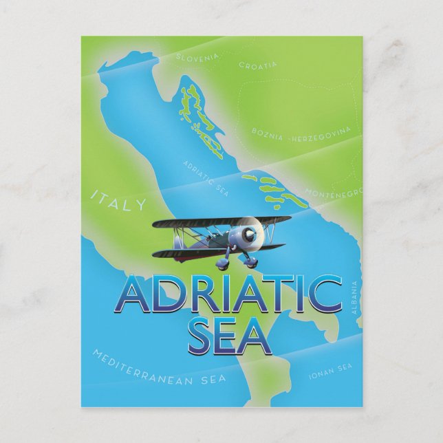 Karte für den Adriakanal (Vorderseite)