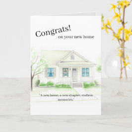 Karte für den erstmaligen Hauskauf