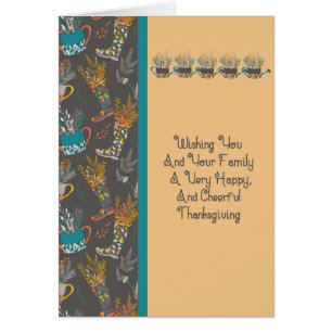 Karte für den Fall des Erntedanks