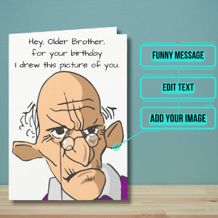 Karte für den Geburtstag eines älteren Bruders