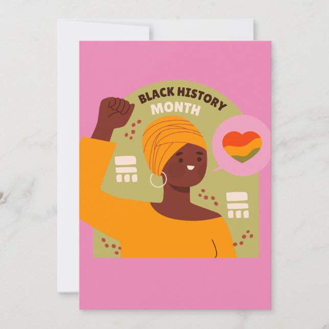 Karte für den Monat der Schwarzen Geschichte - Ein (Vorderseite)