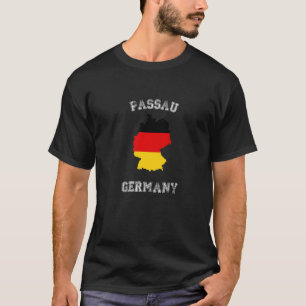 Karte für die Flagge Passau Deutschland Classic De T-Shirt