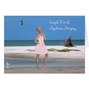 Karte für die Operation des Carpal-Tunnel-Syndroms