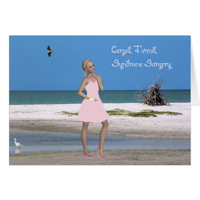 Karte für die Operation des Carpal-Tunnel-Syndroms (Vorderseite (Horizontal))