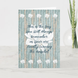 Karte für die Person, die das Krankenhaus nach vie