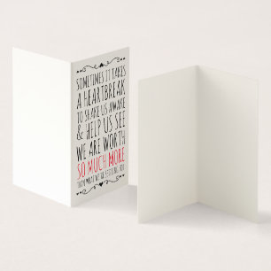 Karte für einen untröstlichen Freund